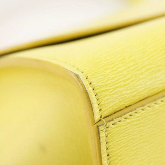 CELINE Trapeze Small Handbag 174683 yellow Calfskin Women - Picture 4 of 12